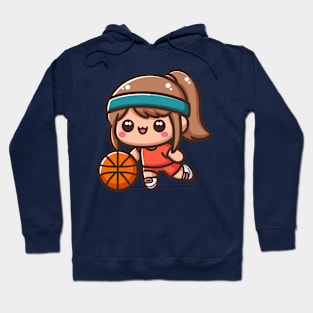 Kawaii Girl Basketball Player Hoodie